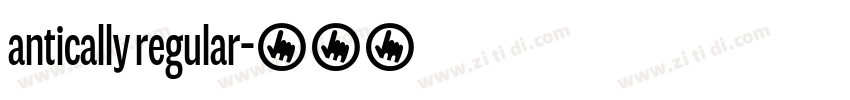 antically regular字体转换 antically regular字体转换